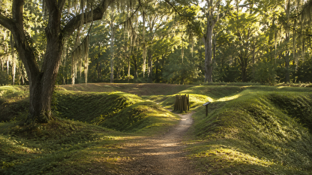 Fort Raleigh National Historic Site in Manteo North Carolina where the Roanoke lost colony mystery began